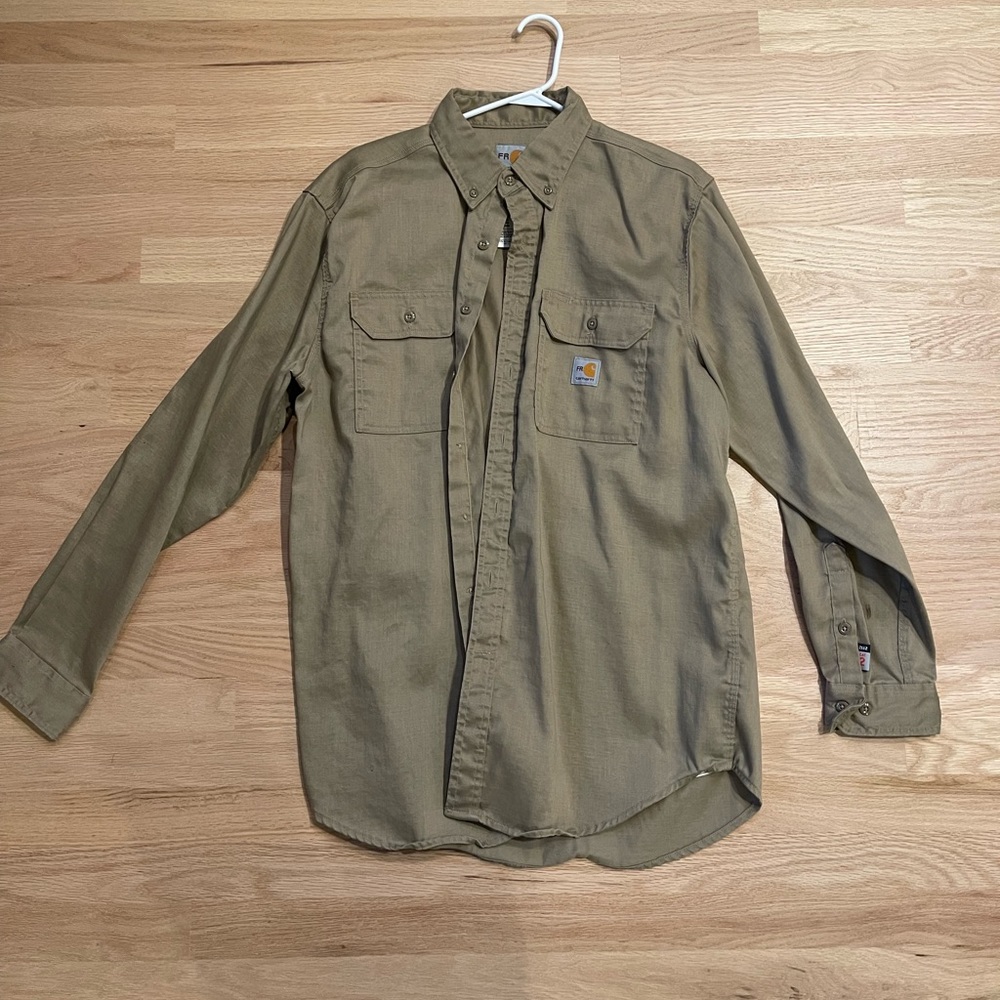 Carhartt Fore Resistant Long Sleeve Button Up Shirt